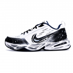 Nike Air Monarch 4 Madalad Paksude Taldadega Tennised Unisex Must Valge 415445-102(team910-) 40.5