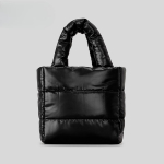 Lihtne kerge nailonkott V&auml;ike naiste kott Klamber Puuvillane k&auml;ekott &Otilde;lakott Crossbody kott must