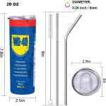 20oz WD40 m&auml;&auml;rdeaine Filter prindiga vaakumtermos kruus k&otilde;rrega ja kaanega roostevabast terasest isoleeritud veepudel kuumadele ja k&uuml;lmadele jookidele 20oz