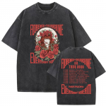 Florence + The Machine Everybody Scream Tour 2026 Vintage Pesuga T-s&auml;rk Mehed Naised Harajuku Mood &Uuml;legabariidiline T-s&auml;rk Streetwear S mitmev&auml;rviline