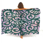 Rannikuranniku kuurort K&otilde;rge kvaliteediga p&auml;ikesekaitse Sarong Pikk ja l&uuml;hike suurus Tavaline pol&uuml;neesia kohandatud tr&uuml;kimuster 168X112cm
