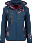 Softshell-jope Geographical Norway (WU4009F/GN NAVY/F.-PINK)(WU8087 Fl.Roosa) S tumesinine v&auml;rv