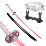 Puidust Bambusest Katana 104cm / 41in Cosplay Anime Tegelased Rekvisiidid Tsuyuri Kanao M&otilde;&otilde;gad Kollektsioonid ja Kingitused white