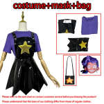 &Otilde;udusm&auml;ng M&auml;nguaeg Lily Cosplay Kost&uuml;&uuml;mid Poppy Lily Lilla Kleit Lily Kott Mask Halloween Karnevali R&otilde;ivad Naistele XL black