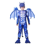 Fantaasia J&auml;&auml;draakoni Kost&uuml;&uuml;m Poistele Tr&uuml;kitud Disaini ja Vastupidava Kangaga Laste Cosplay &Uuml;ritusteks 120 blue