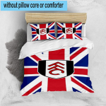 3 tk Fulham F.C Tr&uuml;kitud Voodipesukomplekt Tekikoti Sulgemine Sisaldab 1 Tekikotti ja 2 Padjap&uuml;&uuml;ri Voodipesukomplektid Kodu Dekoor Kingitused 135cm*200cm