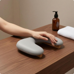 Kokkupandav K&uuml;&uuml;nekunsti K&auml;etugi Puidust Puidu ja Nahaga Tugistruktuur Kokkupandav Latte Foldable beige