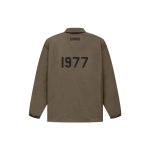 Fear of God Essentials 1977 Kollektsioon FW22 Treenerite Tuulejope Jakk &Uuml;hev&auml;rvilise Logoga Meeste &Uuml;ler&otilde;ivad Puidu-Pruun FOG-FW22-052 L gray
