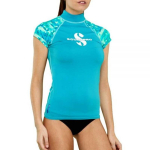 Naiste UV-kaitsega l&uuml;hikeste varrukatega rash guard ujumiss&auml;rk Surfing Ujumine Suvi Veespordialad XXXL