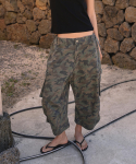LANGER [Plc] Camo Tuck Cargo P&uuml;ksid_Khaki Khaki/Free gray
