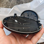 BRB1 GOLF 4 5 6 7 VW VOLKSWAGENile 2026 Uus Asendus 138mm 110mm Auto Esiv&otilde;re M&auml;rk Tagumine Pagasiruumi Embleem Kate Logo jaoks vw Golf 7 sy2 1pc Front matt must v&auml;rv