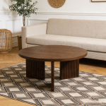 Elegantne &uuml;mmargune kohvilaud elutoa laud k&otilde;rval laud kohvilaud &uuml;mmargune 80CM - Stiilne ja ru&auml;&auml;&auml;s&auml;&auml;stev igasse ruumi (1 t&uuml;kk) 80 x 80 x 42 cm
