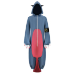 GACHIAKUTA Guita Riyo Rudo Cosplay Kost&uuml;&uuml;m Sinine Kombinesoon Pidžaama Anime Igap&auml;evane Riided Halloweeni Tikand &Uuml;laosa Vest L&uuml;hike Parukas Komplekt XXL gray