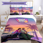 Grand Theft Auto Tekikate Komplekt Ideaalne &Uuml;hiselamusse Pehme Kangas J&otilde;ulukink 135cmx200cm