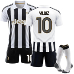 Teismelised Lapsed T&auml;iskasvanud Kohandatava Nimega Jalgpallivormid 2026-27 Juventus Koduvorm #10 YILDIZ Sporditreeningu S&auml;rgi Komplekt Sokkidega 24