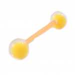 Les Tr&eacute;sors De Lily [I9450] - Piercing langue flexible 'Coloriage' orange oranž