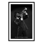Les Tr&eacute;sors De Lily [Q9681] - Toile cr&eacute;ateur 'Jazz' noir (La musique est la langue des &eacute;motions - trompette) - 60x40 cm must