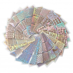 Beautyful Lady 12 lehte &otilde;&otilde;nsad templitriibud Lainelised tr&uuml;kitud k&uuml;&uuml;nekunsti mallid manik&uuml;&uuml;ri t&ouml;&ouml;riist