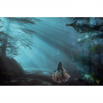 DIY Teemanttikandid Udu Metsa maastik Ristpistes 5D Teemantmosaiik Teemantmaal 20X30CM