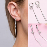 Mood Pentagram Star Tutt K&otilde;rvar&otilde;ngad Crystal Stud Naistele Kingitus ONE SIZE h&otilde;be