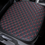 Luksusauto nahast istmekate Must autopadja kate Universaalne autopadja autoosad 1 Pack Font Seat punane/must