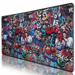 VAORLO eriti suur hiirematt Vana maailma kaardim&auml;nguhiirepadi libisemisvastane naturaalne kumm lukustusservaga m&auml;nguhiirematiga 70*30cm kamuflaaž