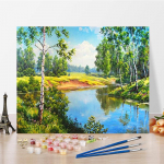 Kunst DIY Maalimine numbrite j&auml;rgi Digitaalne &otilde;limaal Kodukaunistus &Otilde;limaal Numbrite maalimine Hobid Teemantmaal 40x50cm no frame