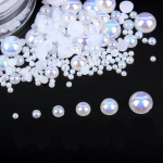 12 v&otilde;re/karp segasuuruses valge AB Nail Pearl K&uuml;&uuml;nekaunistus K&uuml;&uuml;nte aksessuaarid K&uuml;&uuml;nedekoratsioon