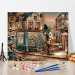 Numbrid &otilde;limaal DIY maalid numbrite j&auml;rgi Digitaalne &otilde;limaal L&otilde;uend Numbrimaal kodukaunistus 40x50cm no frame