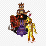 Bluzka Fnaf Allegro Viis &ouml;&ouml;d Freddy &otilde;e juures Viis triigitavat kleebist r&otilde;ivaste jaoks Ts&auml;rki kott Soojus&uuml;lekande kleebised Triikimisplaastrid