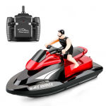 809 RC mootorpaat RC Boat kiire kaugjuhtimispaat basseinidele j&auml;rvedele 2,4 GHz veekindel m&auml;nguasi red 1 battery punane