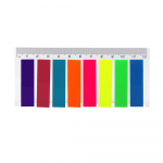 Loominguline noolekujuline lehemarker V&auml;rvilised registrikaardid Fluorestseeruvad kleepm&auml;rkmed Kirjutatavad sildid 20 8-Color Flat End(Ruler Card) mitmev&auml;rviline