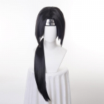 Anime Itachi Uchiha pikk sirge must Uchiha Itachi Cosplay parukas kuumakindlad s&uuml;nteetilised parukad + peapael + parukakork Wig&Headband must