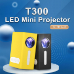 Vivicine'i uus T300 LED-miniprojektor 320x240 pikslit Toetab 1080P HDMI-&uuml;hilduvat USB-heli kaasaskantavat kodumeedia videopleierit kollane