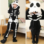 Loomakass Tiiger Kigurumi &Uuml;kssarvik Onesie T&auml;iskasvanud Teismelised Naiste Meeste Pidžaamad Naljakad Flanellist Soe Pehme Magamisriietus &Uuml;heosaline Jumpsuit Cosplay Kost&uuml;&uuml;m s