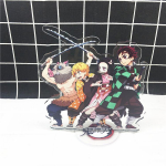 M&auml;ng Anime Demon Slayer Blade Nidou Tanjiro Akr&uuml;&uuml;l Cosplay tegelaskuju akr&uuml;&uuml;list figuurialus, maalitud lauakaunistus, kaunistus kingitus