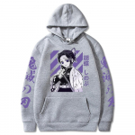 Demon Slayer Shinobu Kochou Graafilised kapuutsid Kimetsu No Yaiba Anime Hoodie Kevadised Soe Pullover Pusad Harajuku Lahtised Topid S