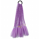 1 tk uued t&uuml;drukud m&auml;&auml;rdunud punutised v&auml;rvilised keerdlips Parukad hobusesaba lastele juuste aksessuaarid peapaelad kummipaelad printsessi peakatted