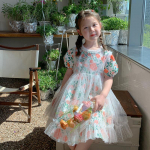 T&uuml;drukute kleit Beebiprintsess Kleit Laste v&otilde;rgust lilleline seelik 80cm roosa