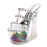 Naiste kingad, l&auml;bipaistvad seksikad sandaalid &ouml;&ouml;klubi &uuml;lik&otilde;rge kontsaga kristall, 18 cm konts, 8 cm platvorm LFD-st 34 h&otilde;be