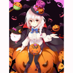 5D Teemanttikandid Anime T&uuml;drukute Teemantmaal Halloween K&otilde;rvitsa Ristpiste komplekt Mosaiik Pilt Kodukaunistus Lastele Kingitused Full Round 20x30CM