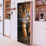 3D Flowers Isekleepuv k&uuml;lmkapi &uuml;mbris s&uuml;gavk&uuml;lmiku kleebis Kunst k&uuml;lmiku ukse kate Tapeet Reljeef Lille k&ouml;&ouml;gitarvikud 60x180cm(1 pcs)