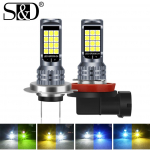 1tk H1 H3 H7 H8 H11 LED pirn udutuli kahev&auml;rviline 24SMD 3030 HB3 9005 led udutuli HB4 9006 DRL p&auml;evas&otilde;idutuled H1 valge
