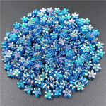 80 tk/partii 7 mm segatud AB plaadistus akr&uuml;&uuml;l ruum lahtised helmed ploomi&otilde;ie helmed k&auml;sitsi valmistatud tarvikud ehete valmistamiseks sinine