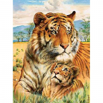 Isetegija 5D teemantmaal tiiger t&auml;isnurkne puur Loom teemanttikandid mosaiik ristpistes komplektid seinakunst Kodukaunistuse kingitus Full Round 20x30CM