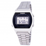 Casio Digital Quartz Stainless Steel Illuminator B640WD-1AVDF B640WD-1AV unisex kell must