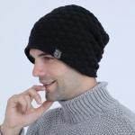 S&uuml;gis- ja talv uus meeste silmkoeline pullover-m&uuml;ts pluss sametist Personality Logo Outdoor Rattas&otilde;idu villane soe m&uuml;ts one size khaki