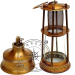 30,48 cm vintage kaasaskantav antiikne messingist laevalatern Nautical Minor &otilde;lilamp