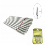 10 tk/pakk K&uuml;&uuml;nepuuritera poleerimismasin Teemantk&uuml;&uuml;nepuurid elektrilise manik&uuml;&uuml;ri jaoks m&otilde;eldud frees-freesl&otilde;ikur Burr k&uuml;&uuml;nte kunstit&ouml;&ouml;riistade tarvikud FB0413