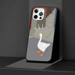 Cartoon Cute Goose m&auml;ngu&uuml;mbris Iphone 14 11 13 Pro Max 12 Mini Xr 7 8 Plus Se 2020 Xs 6 6s +5 5s Coque Must Pehme Telefoni Kaas iPhone 13 Pro